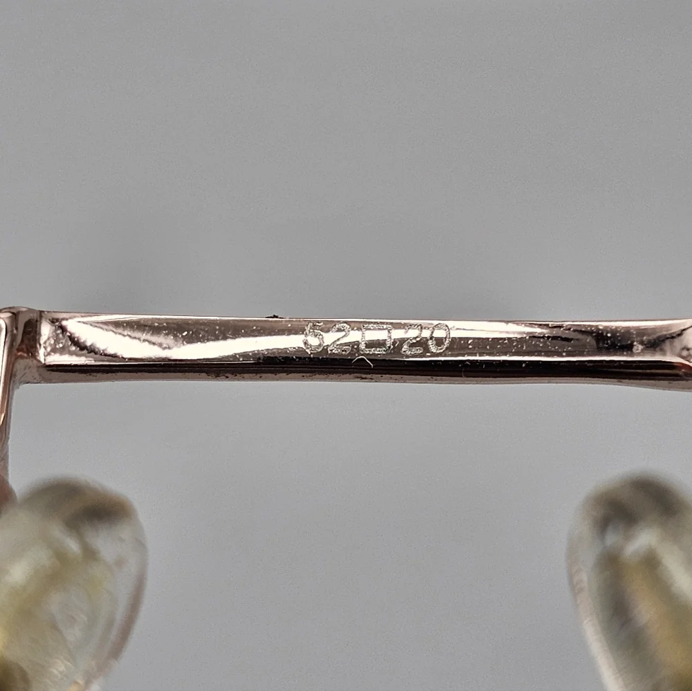 Beyonce Dereon Aviator Rose Gold‎ Metal Eyewear Frames Dov539 52/20 Beehive